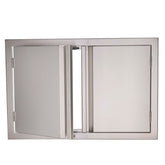 RCS Valiant Series Double Door 30" x 19" VDD1 with 90-degree swinging doors and recessed handles, perfect for your outdoor storage needs.